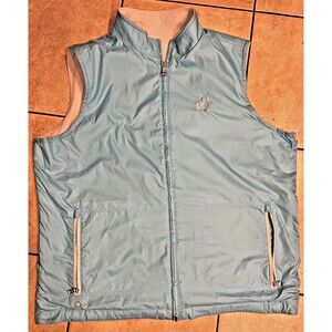 Peter Millar Vest Mens XL Blue Gray Crown Crafted Thermal Reversible Oak Hill CC
